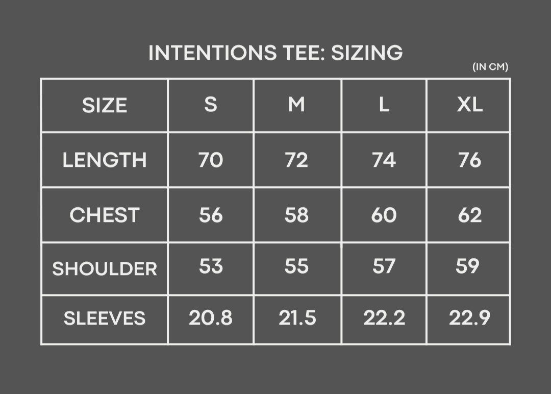 INTENTIONS TEE: STONEWASH