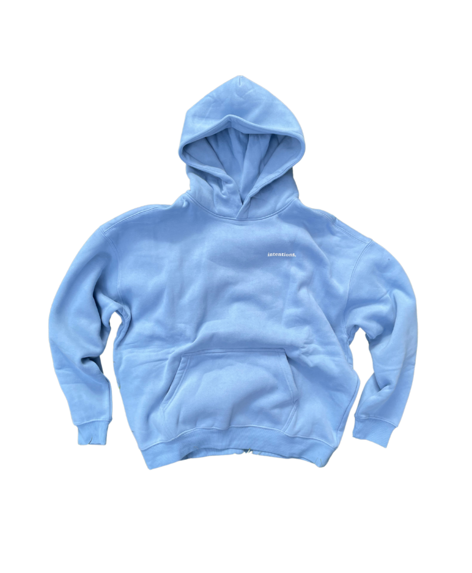 INTENTIONS HOODIE: SKY BLUE