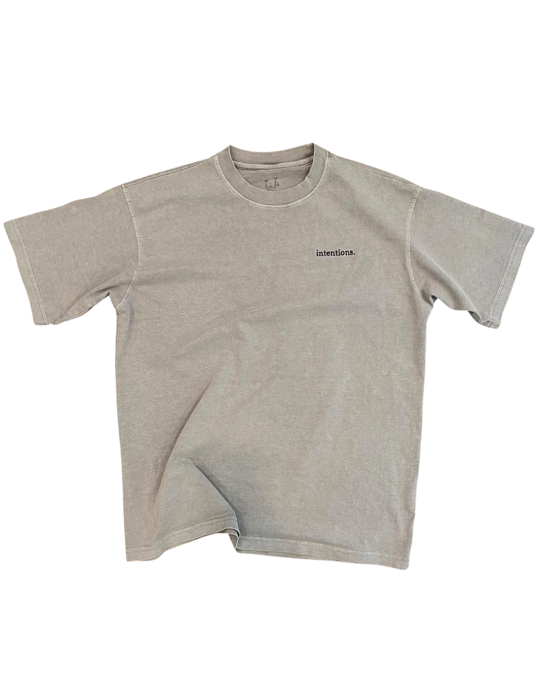 INTENTIONS TEE: STONEWASH