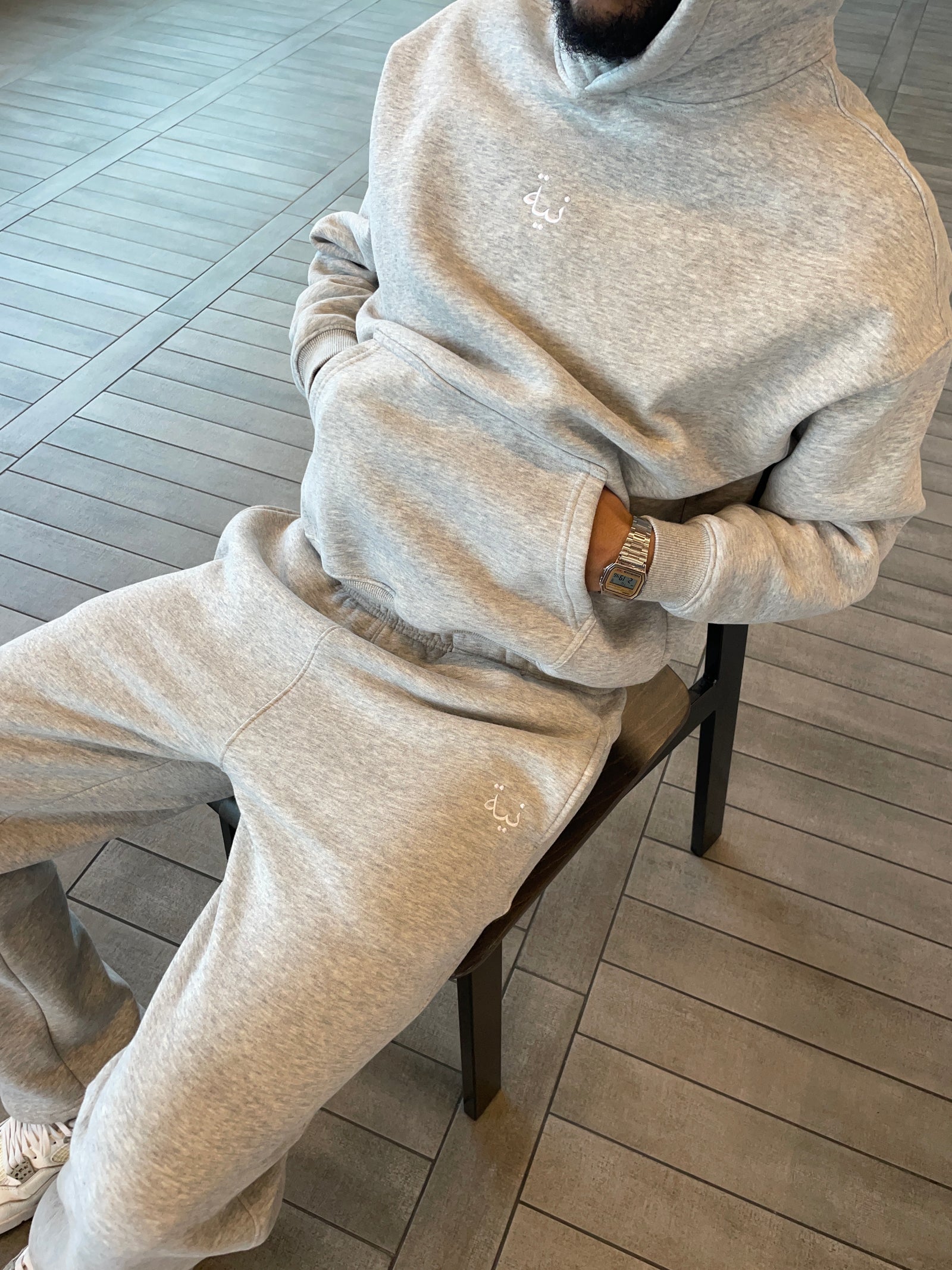 CORE HOODIE — HEATHER GREY
