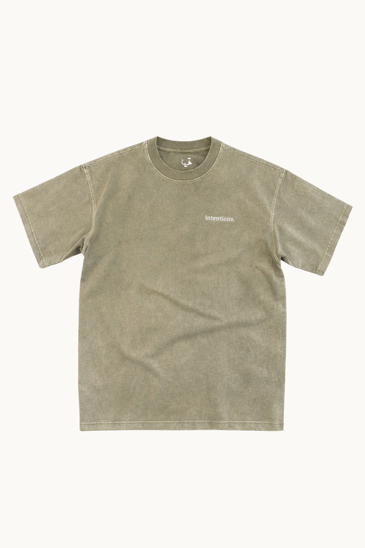INTENTIONS TEE: SPRUCE FADE