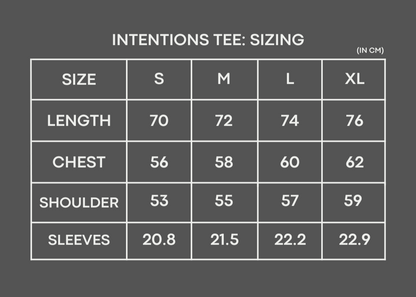 INTENTIONS TEE: STONEWASH