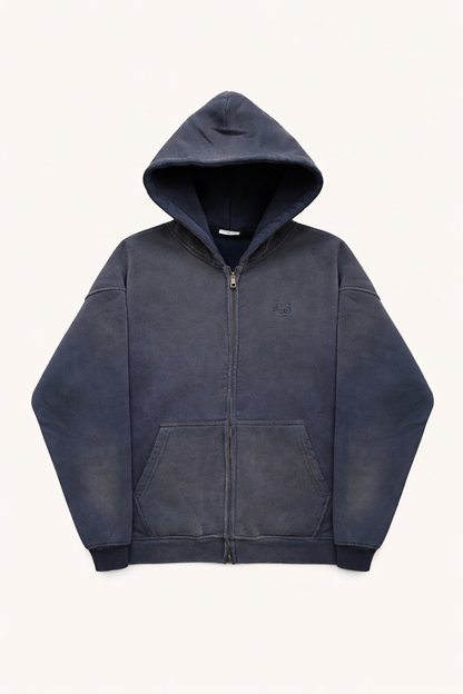VINTAGE DOUBLE-ZIP — NAVY